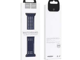 Ремешок Hoco WA08 Flexible для Apple Watch 42/44/45/49mm силикон (синий)