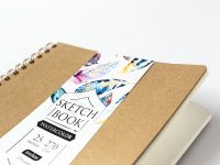 Скетчбук для акварели Малевичъ "Wood" Torchon 21х21 см 25 л 270 г