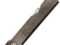 Нож складной Higonokami Nagao Kanekoma, 80мм, сталь SK-5 3 слоя, рукоять нержавеющая сталь черная