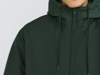 Утеплённая куртка с капюшоном, Зеленый
