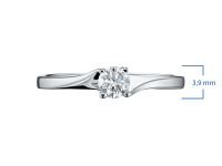 Помолвочное кольцо из белого золота с бриллиантом э0901кц06220201