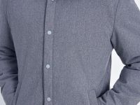 Утепленная куртка с отложным воротником