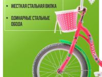 Детский велосипед Stels Mistery C 18 Z010, год 2025, цвет Розовый-Зеленый