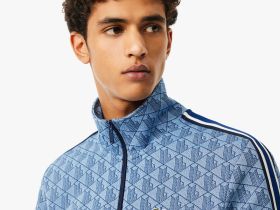 Мужская жаккардовая толстовка Lacoste PARIS с монограммой