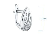 Серьги из серебра с бриллиантами э0601сг06210508