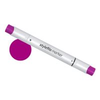 Маркер двухсторонний на спиртовой основе Stylefile Brush №466 фиолетовый глубокий