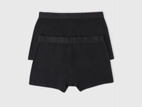 Трусы-транки, 2 штуки, Черный