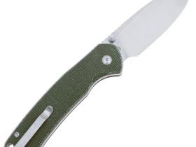 Складной нож CJRB Pyrite Large, сталь AR-RPM9, рукоять микарта зеленая