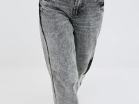 Прямые джинсы со средней посадкой, Серый