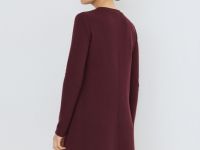 Платье А-силуэта с длинным рукавом, Фиолетовый