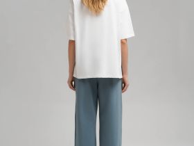 Футболка объемного кроя из хлопкового джерси