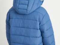 Утепленная стеганая куртка со съемным капюшоном