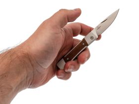 Нож Kizer Little Grand, сталь Nitro-V, рукоять алюминий/дерево