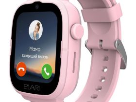 Умные часы Elari 4G Go Розовые