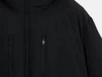 Утепленное пальто с утяжниками на талии