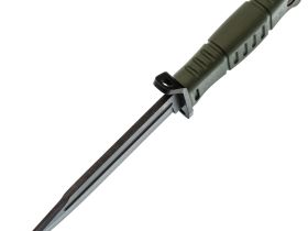 Тактический нож Витязь-1, сталь AUS-8, рукоять эластрон, олива