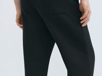 Базовые джоггеры с начёсом, Черный