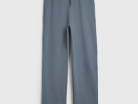 Трикотажные прямые брюки, Серый