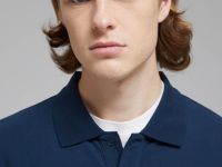 Поло из хлопка пике с длинным рукавом