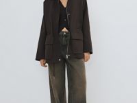 Куртка-рубашка из хлопка, Коричневый