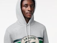 Мужское худи Lacoste свободного кроя из хлопка