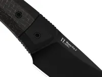 Туристический нож Kizer Momo Fix 3 PVD, сталь AEB-L, рукоять Black Micarta/Black G10