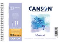 Альбом для акварели на спирали Canson "Montval" Fin 10,5х15,5 см 12 л 300 г
