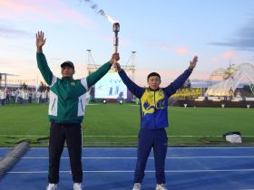 Игры начались. Зажжён огонь XXII Спартакиады по национальным видам спорта