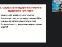 Международный вебинар "Социальное предпринимательство и некоммерческие организации в социальной сфере"