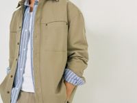 Куртка-рубашка из канваса, Бежевый