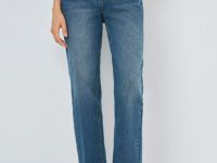 Джинсы Mom с высокой посадкой, Синий