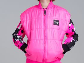 Жилет текстильный с полиуретановым покрытием для девочек