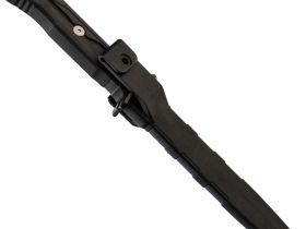 Тактический нож Mr.Blade Leshiy serrated blackwash, сталь AUS-8, рукоять Black Elastron