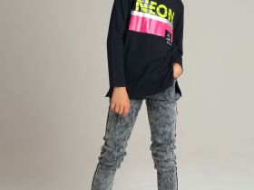 Джинсы, утепленные флисом, для девочки