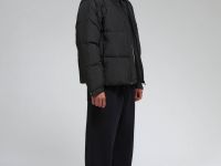 Стеганый пуховик с натуральным пухом