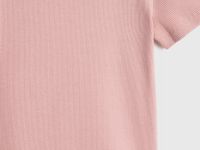 Футболка в рубчик для девочек, Розовый