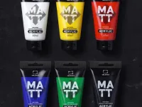 Набор акрила матовые Малевичъ, 6 цветов по 60 мл