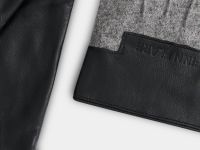 Перчатки из натуральной кожи и шерсти