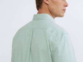 Рубашка в клетку виши, Зеленый