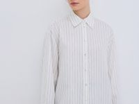 Свободная блузка из лиоцелла, Белый