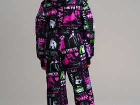 Комбинезон текстильный с полиуретановым покрытием для девочек