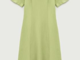 Платье миди с коротким рукавом