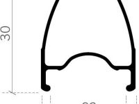 Колеса FSA Vision Team AGX i23 DB 28" IS6 сквозные оси (переднее)