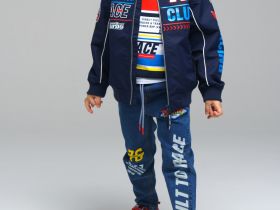 Куртка текстильная с полиуретановым покрытием для мальчиков (бомбер)