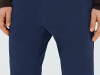 Брюки-чиносы из твила, Синий