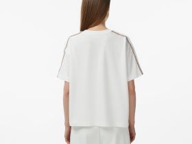 Женская хлопковая футболка Lacoste