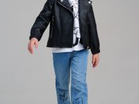 Куртка кожаная для девочек