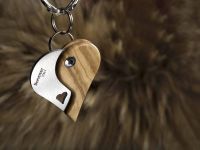 Нож-брелок LionSteel, сталь 440, Lion Beat Olive Pendant, оливковое дерево, L/LB UL