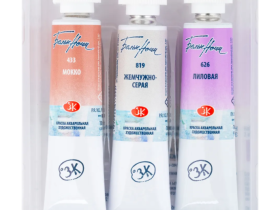 Набор акварели "Белые Ночи" Пастель 3 3 тубы x10 мл, пластиковый коррекс