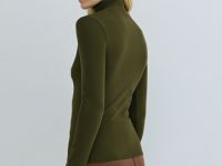 Водолазка из хлопка, Зеленый